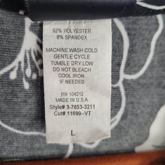 Vintage Y2K Sleeveless Floral Babydoll Top sz L black white whimsigoth lace USA - Picture 5 of 6